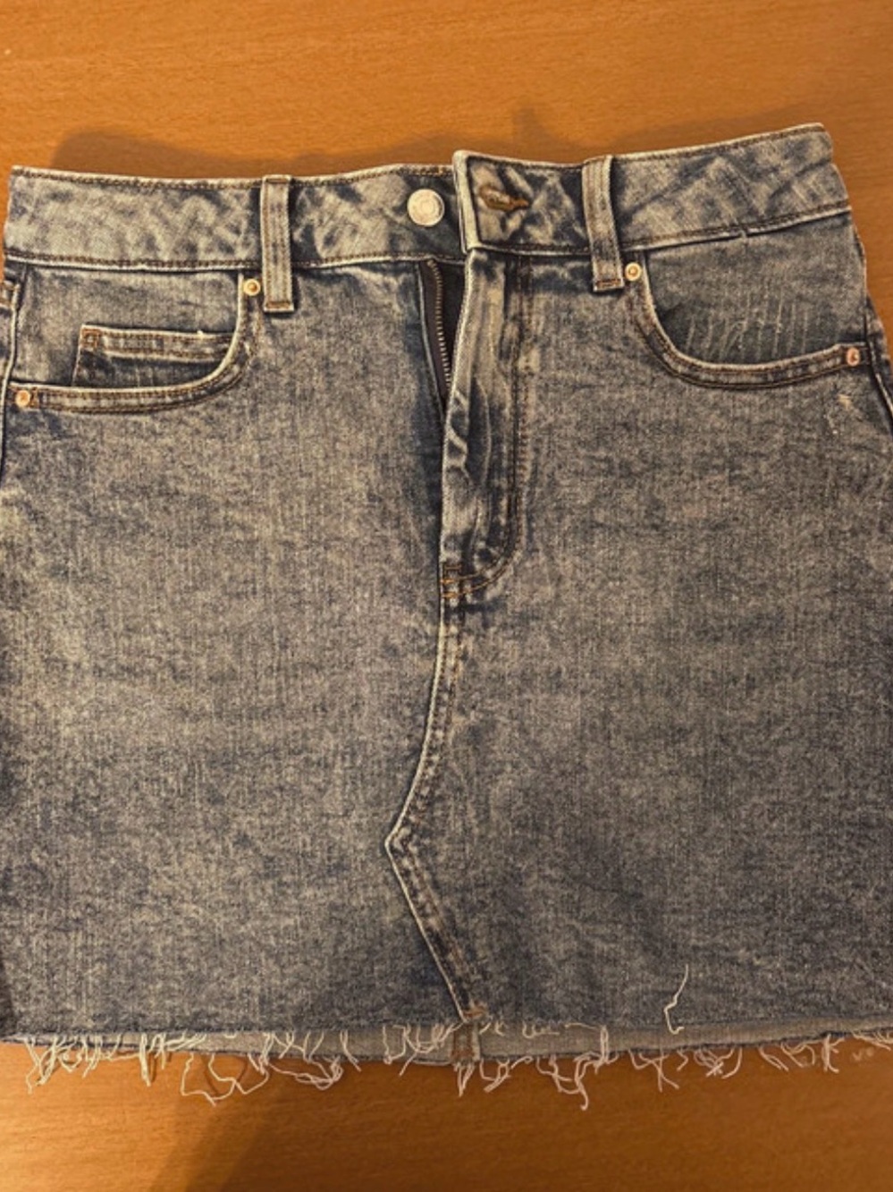 Wild Fable Women’s Washed Denim Mini Skirt - Blue size 4